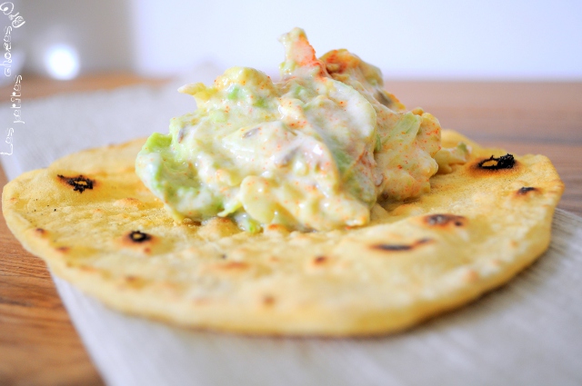 salade d'avocat sur pain indien salade d'avocat sur pain indien